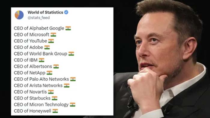 Elon Musk: పెరుగుతున్న భారత సంతతికి చెందిన సీఈఓలపై ఎలాన్ మస్క్ కామెంట్స్