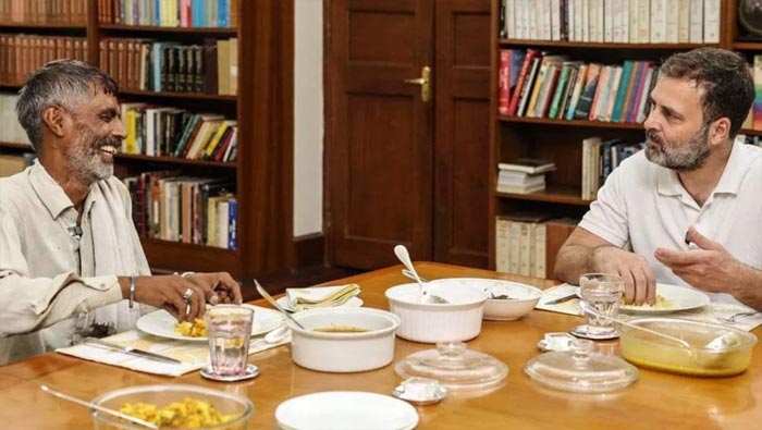 Rahul Gandhi: రామేశ్వర్⁬తో కలిసి భోజనం చేసిన రాహుల్.. ఫొటోలు వైరల్