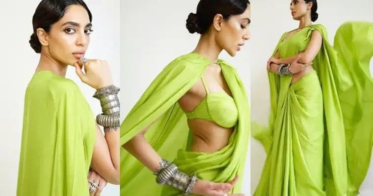 Shobitha Dulipalla : పచ్చని చీరలో పరవాల విందు చేస్తున్న శోభిత..