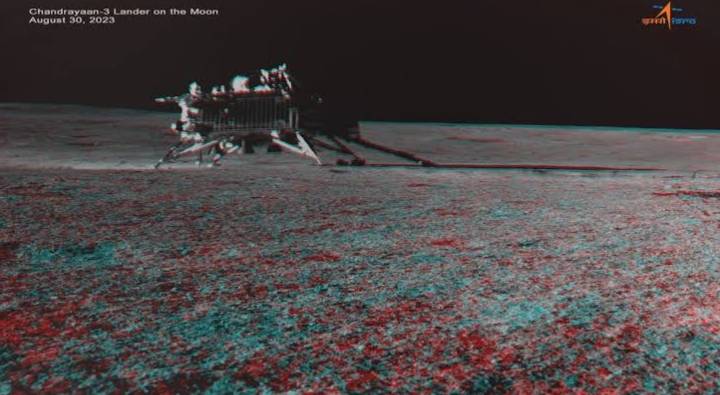 3d Anaglyph Image Of Chandrayaan 3
