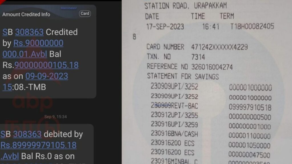 9000 Crores Deposited