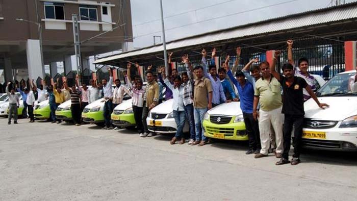 Cab Drivers Protest