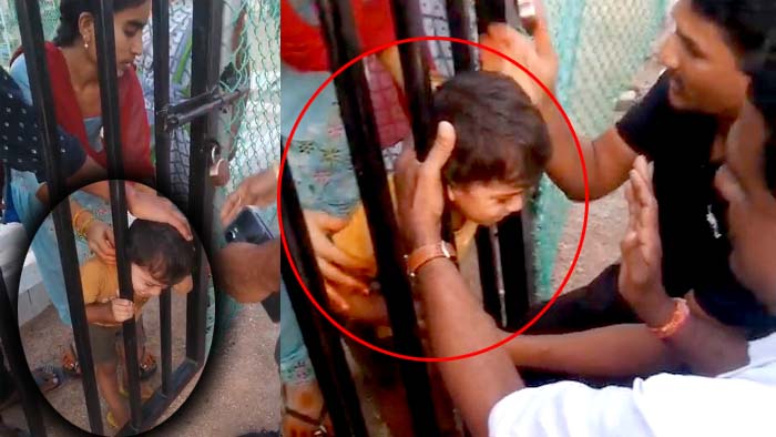 Gate Grills: గేటు గ్రిల్స్ మధ్యలో తల పెట్టిన చిన్నారి.. తరువాత ఏం జరిగిందంటే..