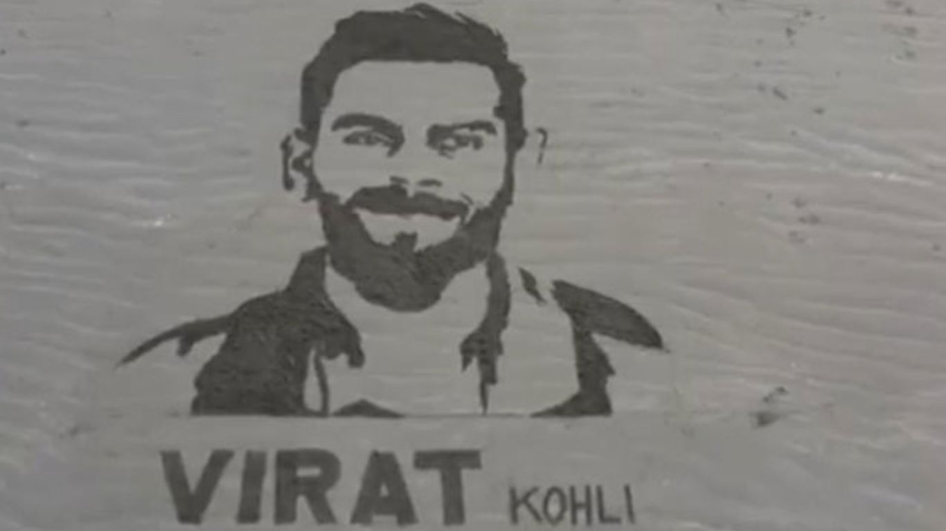 Virat Kohli: పాకిస్తాన్‌లో విరాట్‌కి క్రేజ్‌ మాములుగా లేదు.. ఇసుకలో ‘కింగ్’ కోహ్లీ!