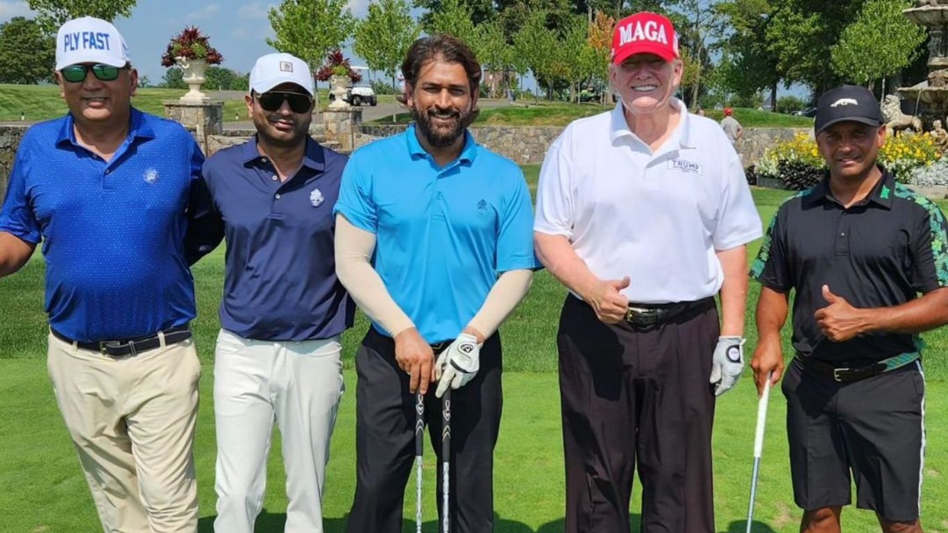 MS Dhoni-Donald Trump: డొనాల్డ్ ట్రంప్‌తో గోల్ఫ్ ఆడిన ఎంఎస్ ధోనీ.. పిక్స్ వైరల్!