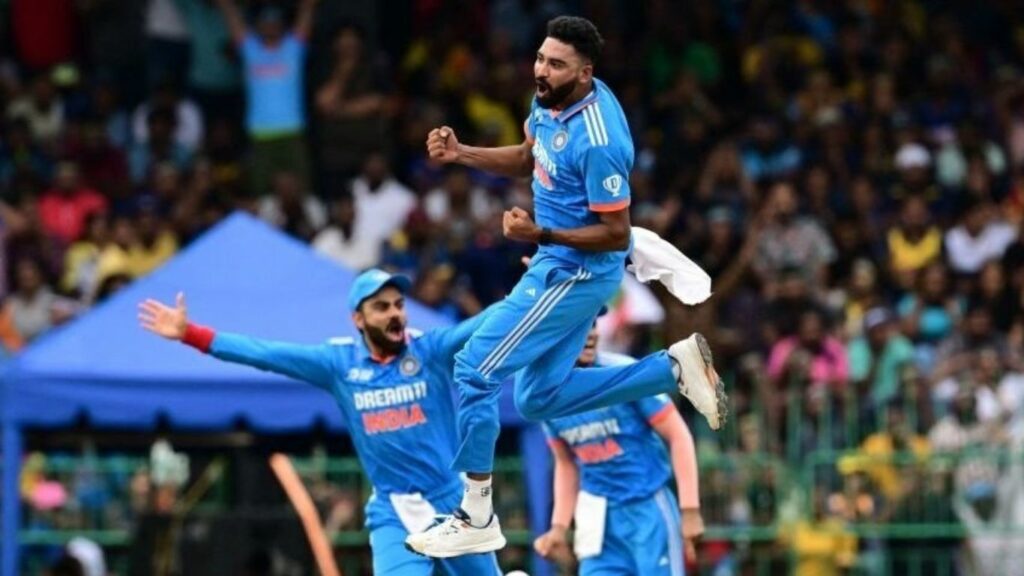 Mohammed Siraj Jumps
