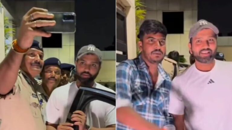 Rohit Sharma: అభిమానుల కోసం కారు దిగిన రోహిత్ శర్మ.. వీడియో వైరల్!