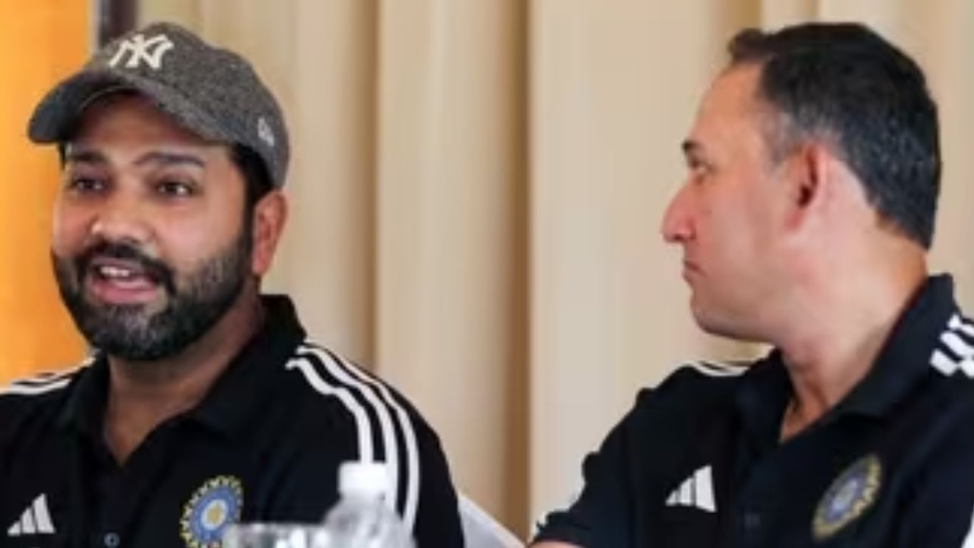 World Cup 2023: అగార్కర్‌ పేరు ప్రకటించగానే.. సంతోషపడిన రోహిత్ శర్మ! వీడియో వైరల్