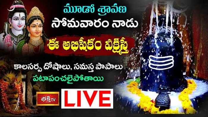 Sravana Masam 3rd Somavaram Special: మూడో శ్రావణ సోమవారం నాడు ఈ అభిషేకం వీక్షిస్తే సమస్త పాపాలు పటాపంచలు..