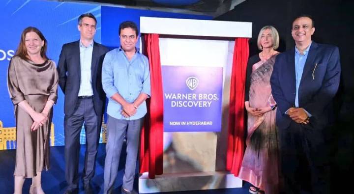 KTR : వార్నర్ బ్రదర్స్ డిస్కవరీస్ కెపాబిలిటీ సెంటర్‌ను ప్రారంభించిన కేటీఆర్