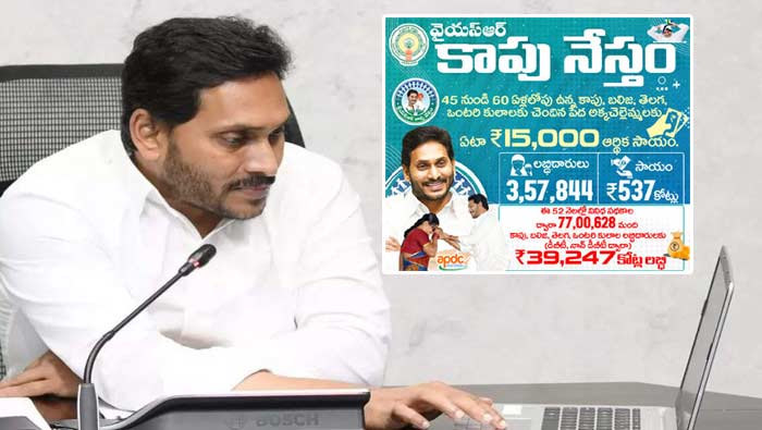 YSR Kapu Nestham: కాపులకు సీఎం జగన్‌ శుభవార్త.. నేడే వారి ఖాతాల్లో నగదు జమ