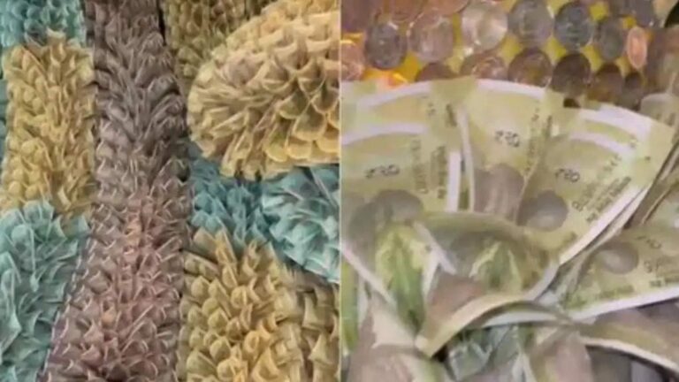 Karnataka : రూ.65 లక్షల కరెన్సీ నోట్లతో గణేష్ మండపం అలంకరణ..