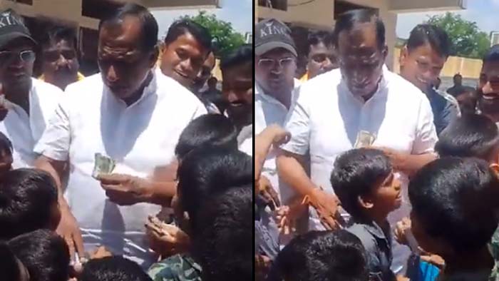 Malla Reddy: పిల్లలకు 500 నోటు చేతిలో పెట్టిన మల్లన్న.. కండిషన్స్ అప్లై