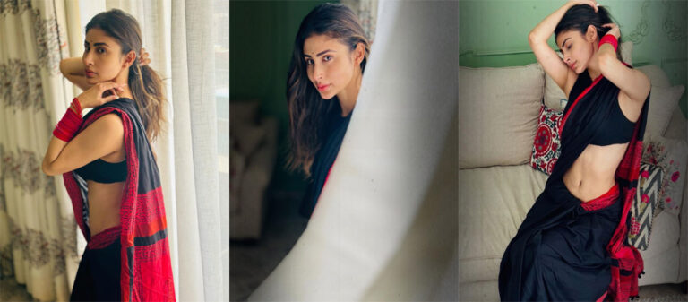 Mouni Roy: బ్లాక్ సారీ లో అందాలు ఆరబోస్తున్న మౌని రాయ్