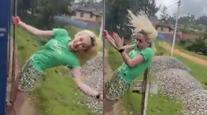 Girl Stunt on Running Train: కొంచెంలో మిస్ అయ్యింది లేకపోతేనా? అయినా నీకెందుకమ్మా ఇవన్నీ