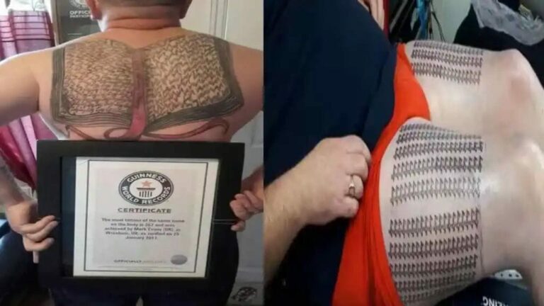 Guinness World Records : కన్న కూతురి పై ప్రేమతో 667 టాటూలు వేయించుకున్న తండ్రి..