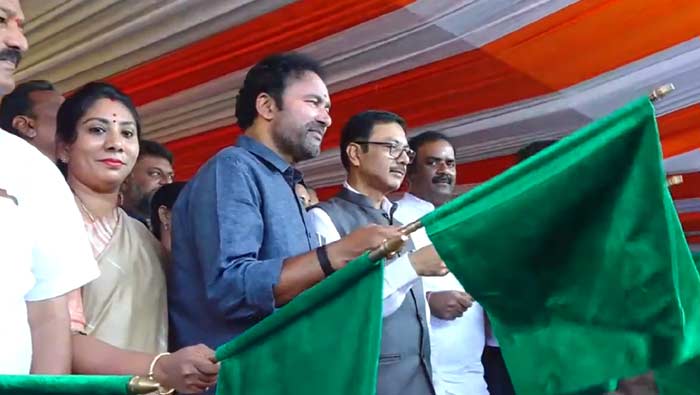 South Central Railway: 4 కొత్త రైల్వే సర్వీసులు.. జెండా ఊపి ప్రారంభించిన కిషన్ రెడ్డి..