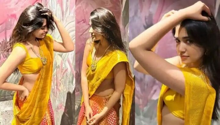 Krithi Shetty : హాఫ్ శారీ లో మతి పోగొడుతున్న కృతి శెట్టి..