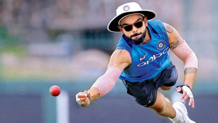 Kohli: విరాట్ కోహ్లీ అద్భుత ఫీల్డింగ్ ప్రదర్శన.. లాంగ్ డైవ్ ఎలా వేశాడో చూడండి