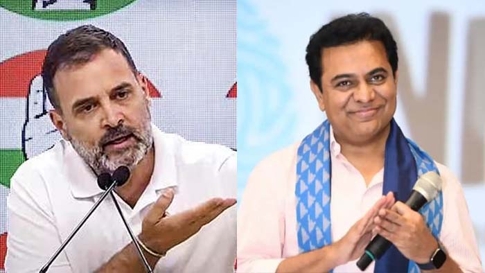 KTR Tweet: అక్రమాలపై రాహుల్‌ లెక్చర్లు హాస్యాస్పదం.. కేటీఆర్‌ మరో పోస్టు