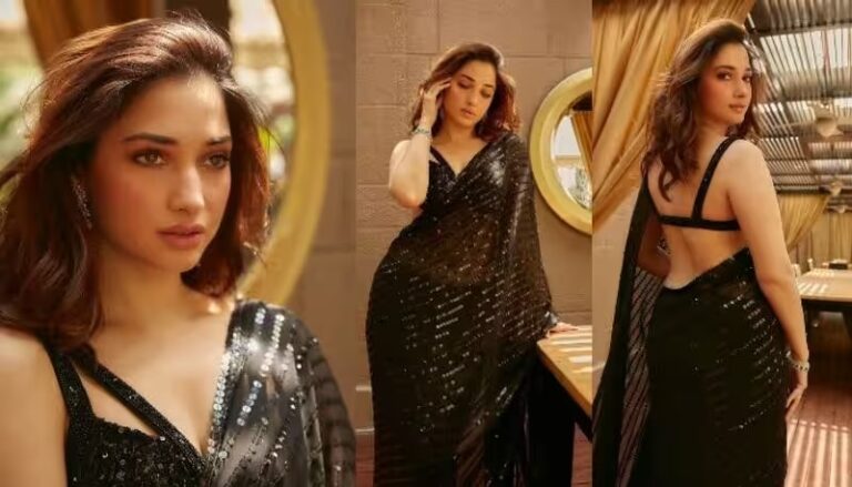 Tamanna Bhatia : బ్లాక్ శారీ లో బ్యాక్ అందాలతో మైండ్ బ్లాక్ చేస్తున్న మిల్క్ బ్యూటి..
