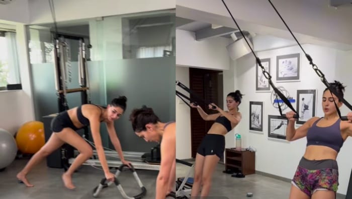 Sara Ali Khan: జిమ్ లో భారీ వర్కౌట్స్ చేస్తూ కష్టపడుతున్న సారా..వీడియో వైరల్..