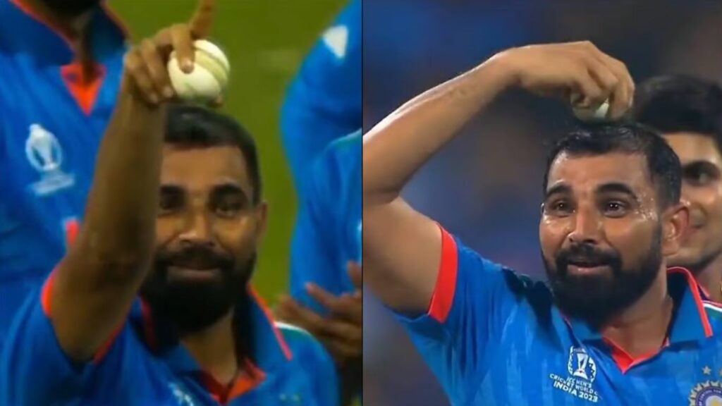 Mohammed Shami's Ball On Head