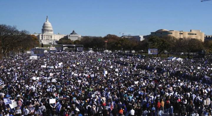 Israel Hamas War: హమాస్‌కు వ్యతిరేకంగా వాషింగ్టన్‌లో ‘మార్చ్ ఫర్ ఇజ్రాయెల్’.. ర్యాలీలో 3 లక్షల మంది