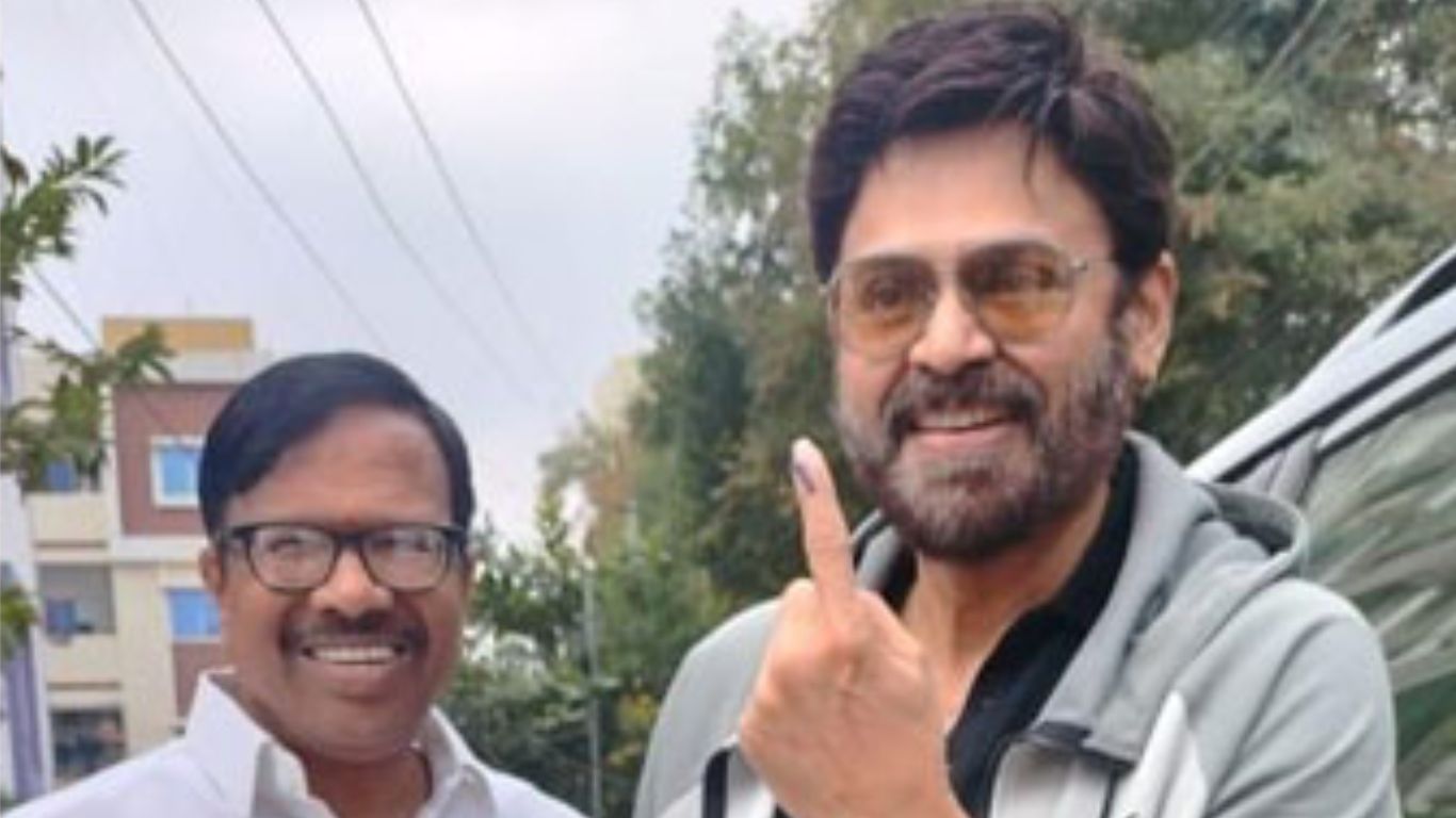 Telangana Elections 2023: ఓటు హక్కు వినియోగించుకున్న వెంకటేష్‌, చిరంజీవి!