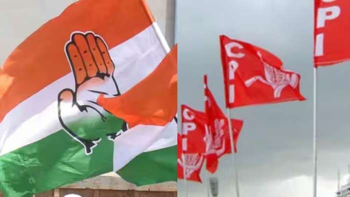 CONG-CPI: కాంగ్రెస్-సీపీఐ పొత్తులపై నిర్ణయం కేంద్ర కమిటీకి అప్పగింత