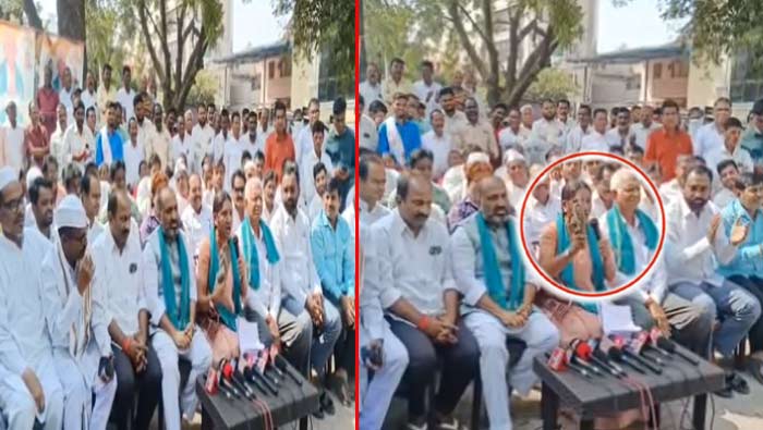 Congress: కాంగ్రెస్ అభ్యర్థికి చెప్పు చూపించి మరీ వార్నింగ్..