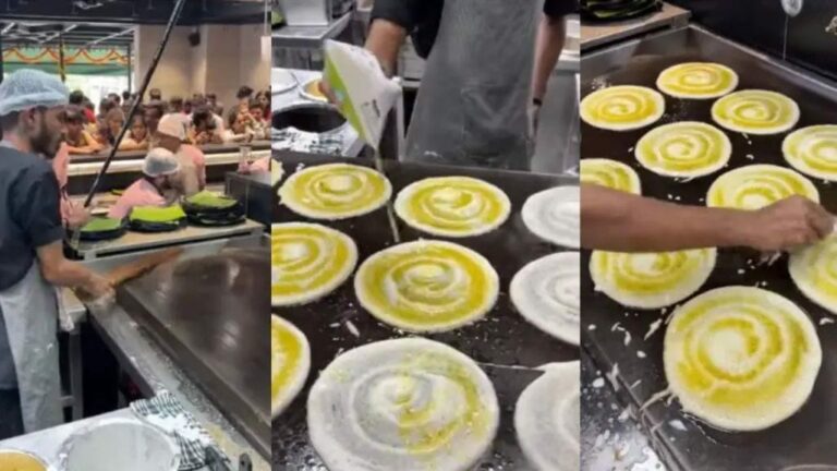 Viral Video : ఏందీ సామి ఇది.. దోసల కోసం క్యూ లో వెయిట్ చేస్తున్న జనాలు.. వీడియో వైరల్..