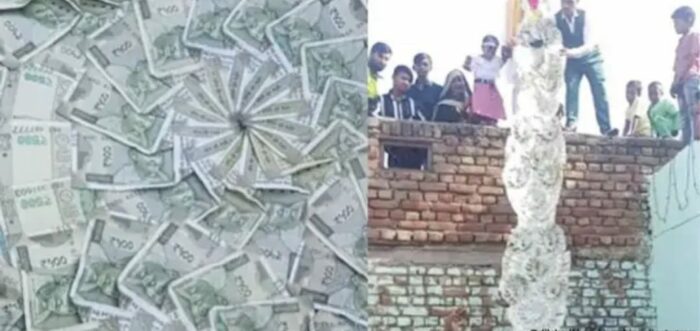 Viral Video : పెళ్లి కొడుకు మెడలో నోట్ల దండ.. వామ్మో ఎంత పెద్దగా ఉందో..?