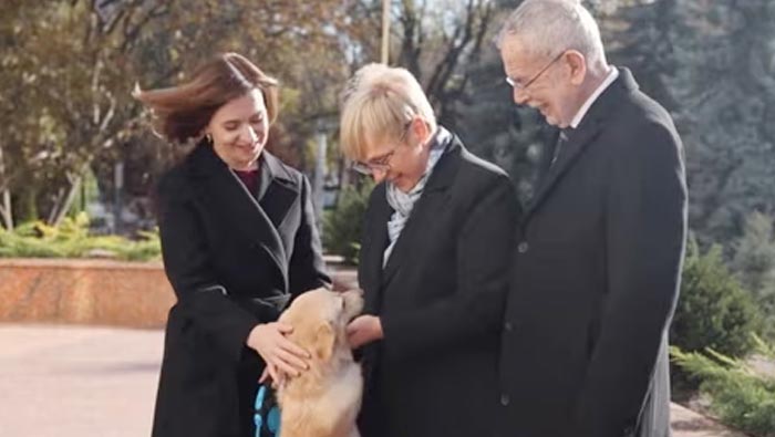 Maia Sandu Pet Dog