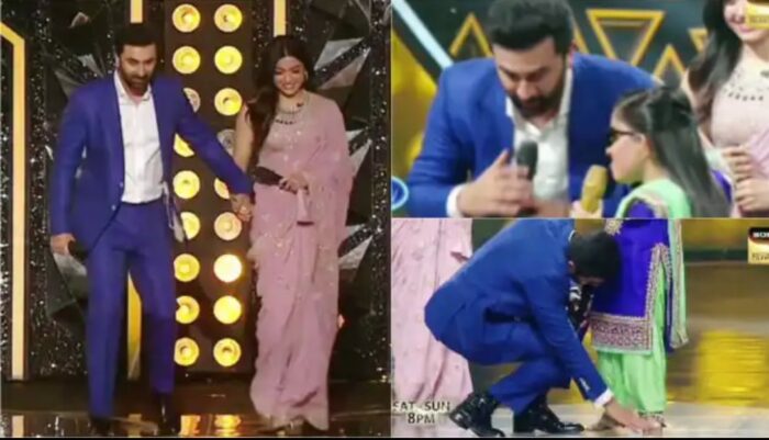 Ranbir Kapoor : లైవ్ లో కంటెస్టెంట్ కాళ్లు మొక్కిన స్టార్ హీరో.. ఫిదా అవుతున్న ఫ్యాన్స్..