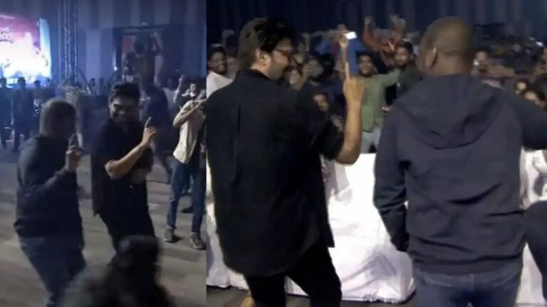 Venkatesh : తన సూపర్ హిట్ సాంగ్‌కి లారెన్స్ తో డ్యాన్స్ వేసిన వెంకీ.. ఆ జోష్ తగ్గలేదు..