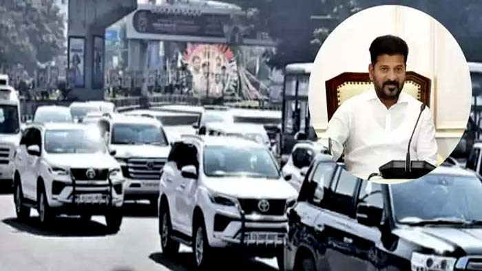 CM Revanth Reddy: సీఎం రేవంత్ రెడ్డి కాన్వాయ్.. కార్ల కలర్ మార్చాలని ఆదేశం