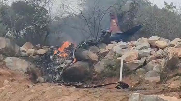 Flight Crash In Medak