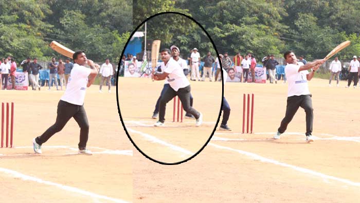 Gudivada Amarnath: ‘ఆడుదాం ఆంధ్రా’లో మంత్రి సూపర్‌ బ్యాటింగ్‌.. సిక్క్‌లు, ఫోర్లతో విరిచుకుపడ్డ అమర్నాథ్‌