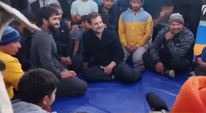 Rahul Gandhi : బజరంగ్ పునియాతో సమావేశమైన రాహుల్ గాంధీ