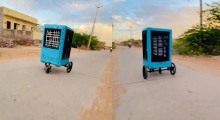 Viral Video : కూల్ కూల్ జర్నీ.. కూలర్ జర్నీ.. మీరు ట్రై చేయాలనుకుంటున్నారా.. ?