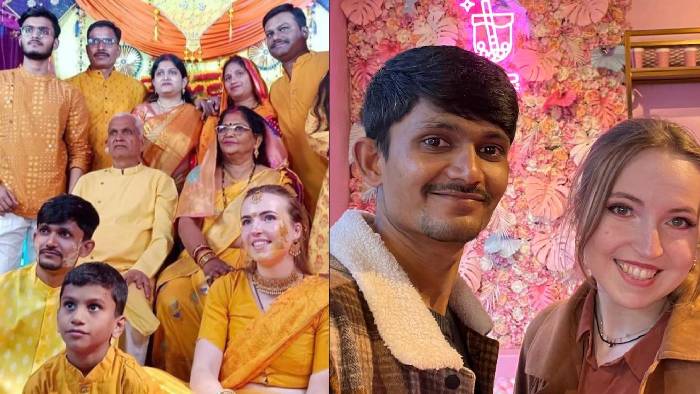 Up Man Marries Dutch Girlfriend As Per Hindu Customs