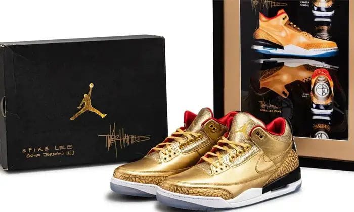 Golden Nike Shoes