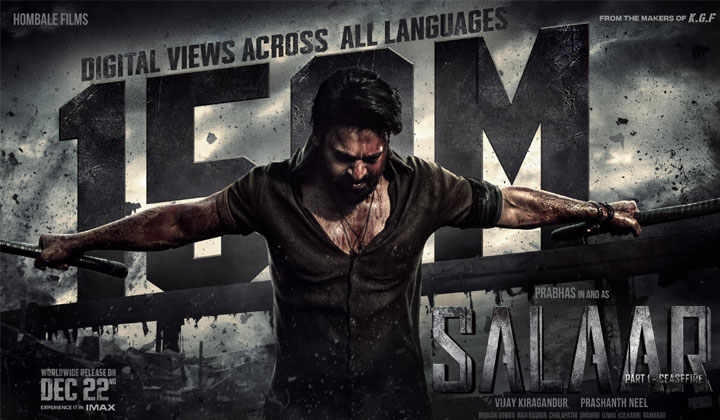Salaar: 150 మిలియన్ వ్యూస్… టచ్ చేసే దమ్ముందా? లేక మళ్లీ ప్రభాస్ ట్రై చేయాలా?