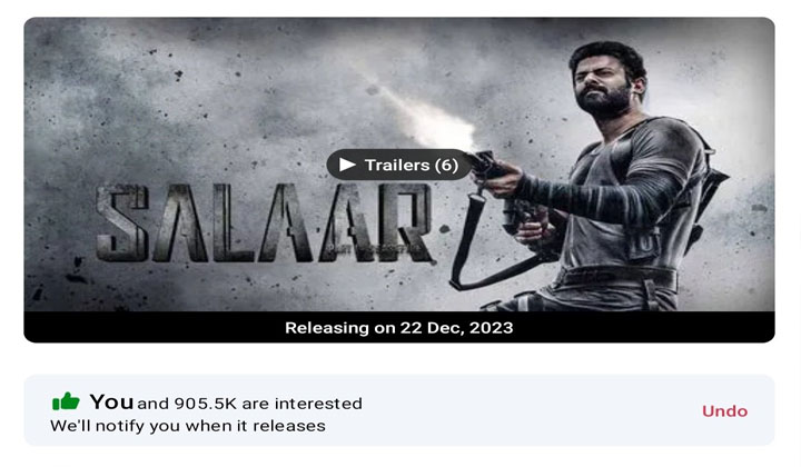 Salaar: బుకింగ్స్ ఓపెన్… సోషల్ మీడియాలో టాప్ ట్రెండింగ్