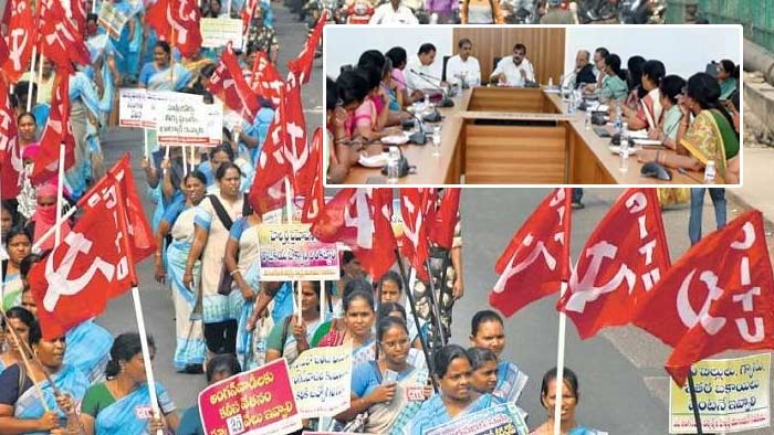 Anganwadi Strike: కొనసాగుతున్న అంగన్వాడీల సమ్మె.. మరోసారి చర్చలకు పిలిచిన ప్రభుత్వం