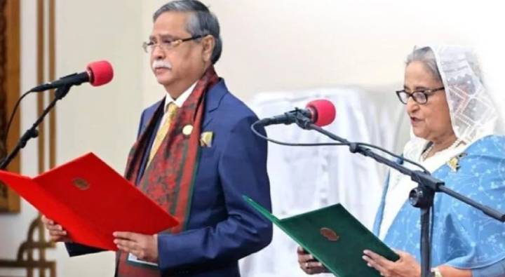 Sheikh Hasina : ఐదవసారి ప్రధానమంత్రిగా ప్రమాణ స్వీకారం చేసిన షేక్ హసీనా