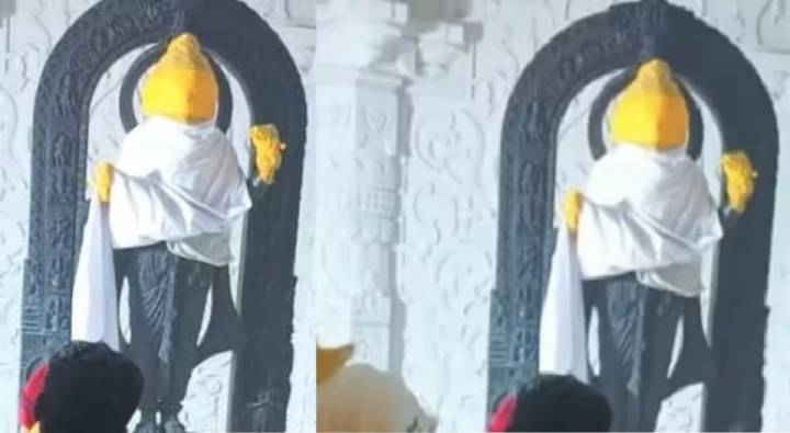 Ram Mandir : అయోధ్య రామాలయం గర్భగుడిలో నుంచి బయటకు వచ్చిన రాములోరి చిత్రం