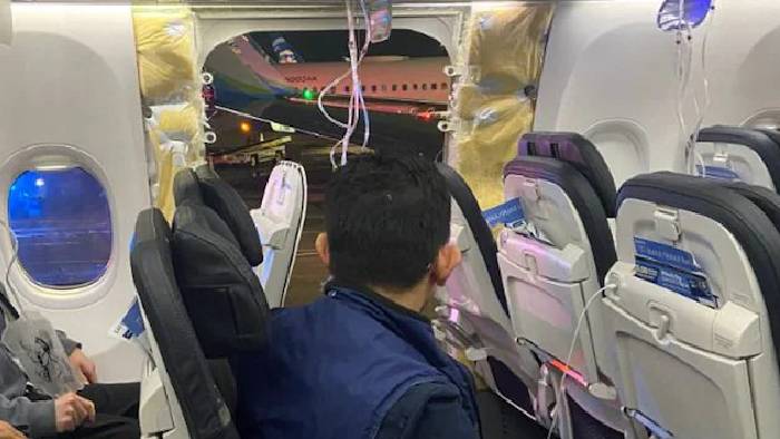 Plane Door Blows Out Mid Air