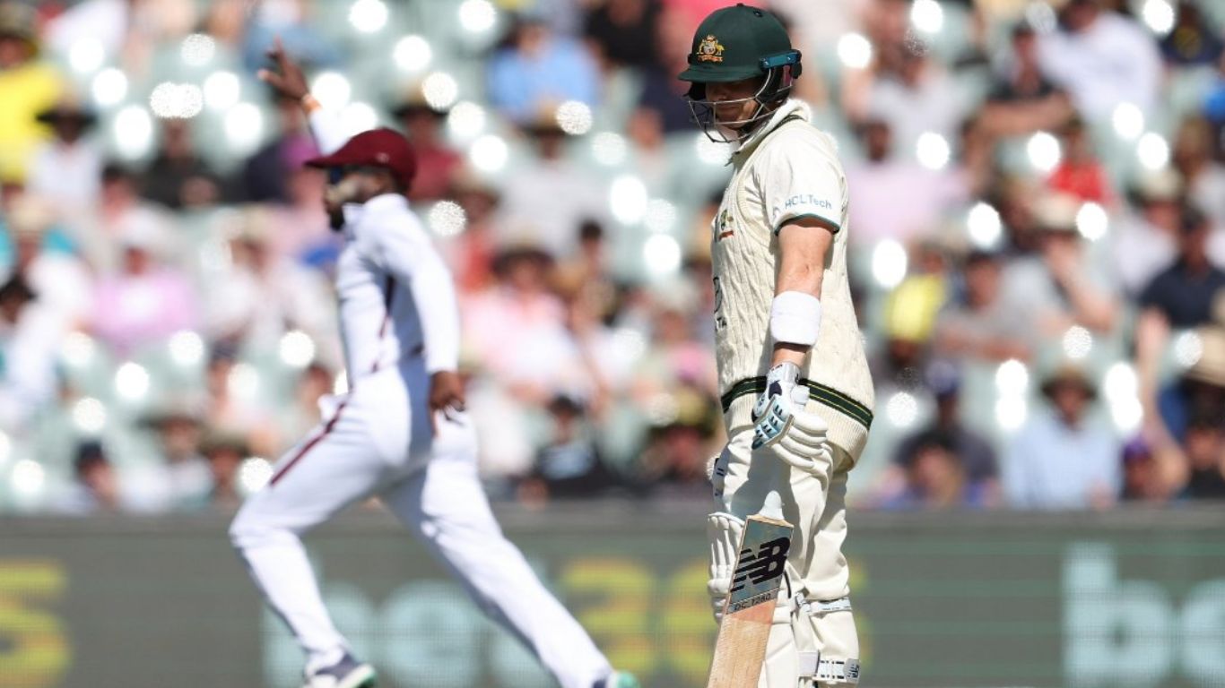 AUS vs WI: చెలరేగిన హాజిల్‌వుడ్‌, కమిన్స్‌.. ఓపెనర్‌గా స్టీవ్‌ స్మిత్‌ విఫలం!